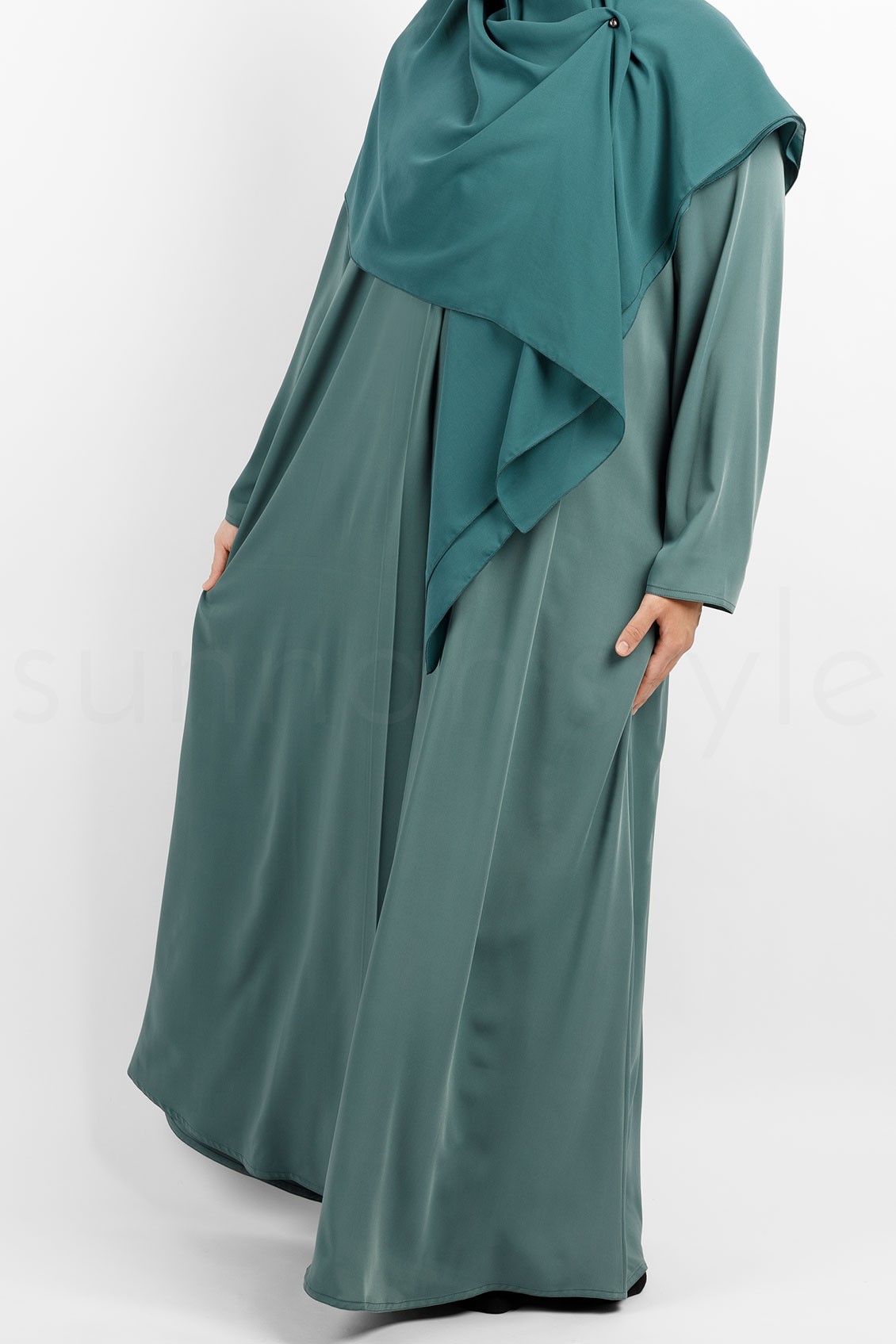 Sunnah Style Flare Abaya Spearmint